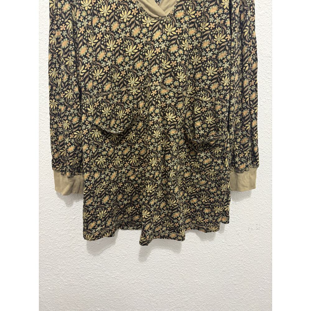 Natural Life Floral Tunic Dress Sweater Cotton Boho Oversized Lightweight - Picture 5 of 5
